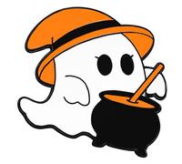 Adorable Halloween Specters With Pumpkin Cartoon Brooch Alloy Jewelry For Costumes And Outfits Halloween Specters Pumpkin Pin