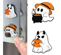 Adorable Halloween Specters With Pumpkin Cartoon Brooch Alloy Jewelry For Costumes And Outfits Secure Clasp Halloween Pin