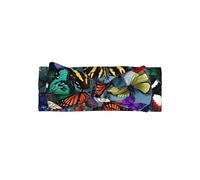 Adorable Hand drawn color butterfly Print Baby Bow Headband â€“ Stretchy for Newborns, Infants & Toddlers â€“ Perfect Full Moon Gift