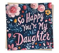 Adorable Happy Birthday For Your Special Daughter - Flowers, Nature - Roses, Tulips - Appreciation - So Happy You're My Child - For Your Loved One, Family, Child, Relative