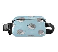 Adorable Hedgehogs Blue Waterproof Womens Fanny Packs Belt Bag Hip Pouch Designer Crossbody Waist Purse, Adorable Hedgehogs Blue, 8 x 5.3 x 2.3 inch, Funny Cute, Adorable Hedgehogs Blue, 8 x 5.3 x 2.3