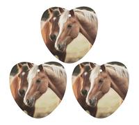 Adorable Horse Car Air Freshener Hanging Incense Chips 3 Pack Automotive Scented Hanging Sheets Love form for Car Home Auto Interior Decor