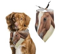 Adorable Horse Dog Bandanas Adjustable Bib Party Pet Decorations Cute Dog Triangle Scarfs for Small Medium Puppy Cat Costume Accessory