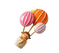 Adorable Hot Air Balloon Girl Alloy Brooch Brooch Enamel Badge Decorative Accessories for Dresses Layered Pockets Decorative Pin Trendy Accessory for Women Girls, one size, As described