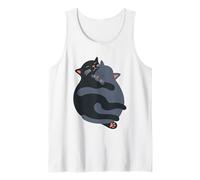Adorable Hugging Cats Flat Vector Illustration Tank Top