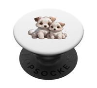 Adorable Jack Russell Terrier Puppies Design PopSockets Adhesive PopGrip
