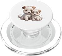 Adorable Jack Russell Terrier Puppies Design PopSockets PopGrip for MagSafe