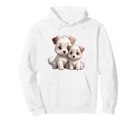 Adorable Jack Russell Terrier Puppies Design Pullover Hoodie