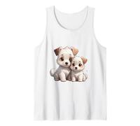 Adorable Jack Russell Terrier Puppies Design Tank Top