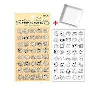 Adorable Journaling Stamper Set with Ergonomic Acrylic Handle for Scrapbooking Card Making Journal Notebook Decoration Clear Clear Postage for Crafting