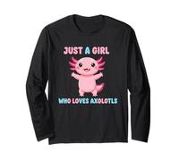 Adorable Just a Girl Who Loves Axolotls Cute Kawaii Long Sleeve T-Shirt