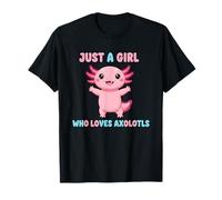 Adorable Just a Girl Who Loves Axolotls Cute Kawaii T-Shirt