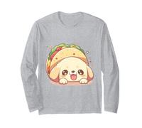 Adorable Kawaii Golden Retriever Taco Dog Chibi Cute Long Sleeve T-Shirt