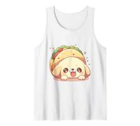 Adorable Kawaii Golden Retriever Taco Dog Chibi Cute Tank Top