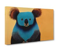 Adorable Koala Bear Canvas Print | Gallery Wrapped 30mm Frame Wall Art | 30x20 inches | Ready to Hang | Contemporary Animals Picture | Living Room Bedroom Lounge Office