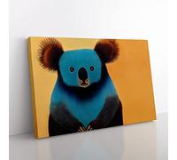 Adorable Koala Bear Canvas Wall Art Print Ready to Hang, Framed Picture for Living Room Bedroom Home Office Décor, 76x50 cm (30x20 Inch)