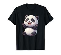 Adorable Laughing Panda Cub Chubby Kawaii Style T-Shirt