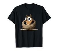 Adorable Little Owl Sitting in Warm Forest Nest T-Shirt