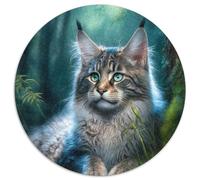Adorable Maine Coon Cat Jigsaw Puzzles for Adults 1000 Piece Jigsaw Puzzles for Adults Educational Brain Teaser, Artistic Home & Office Decor, 14+ Age (Size 67.5x67.5cm)
