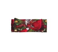 Adorable Merry Christmas Santa Claus Print Baby Bow Headband â€“ Soft, Stretchy, and Skin-Friendly for Newborns and Toddlers