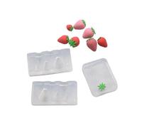 Adorable Miniature Strawberry Design Silicone Mold for Handcrafted Resin Art Creative Decorations and Unique Gift Ideas Earrings Mold