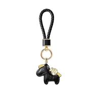Adorable Money Bag Design Wealth Symbol Horse Keychain Charm Leather Alloy Wealth New Year Gift, フリーサイズ