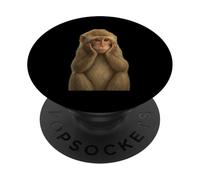 Adorable Monkey Pensive Pose Image PopSockets Adhesive PopGrip