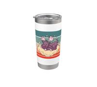 Adorable Moose Dreamy Moose Sleeping Moose Cloud Bed Dreams Stainless Steel Insulated Tumbler