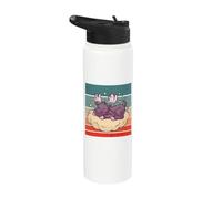 Adorable Moose Dreamy Moose Sleeping Moose Cloud Bed Dreams Stainless Steel Insulated Water Bottle