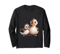 Adorable Mother Duck and Baby Duckling Duo Long Sleeve T-Shirt