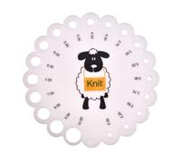 Adorable Multi-Specification Round Plastic Ruler Set - Sewing Wool Needle/Sweater Needle Gauge, Caliper Ruler, SKC Gauge Tool for Knitting, Crochet & Craft with a Dash of Cuteness[TL01]