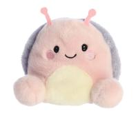 Adorable Palm Pals Shelby Snail Stuffed Animal - Pocket-Sized Fun - On-The-Go Play - Pink 5 Inches