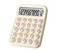 Adorable Pan Big Button Calculator Big Screen Electronic 12 Digit Student Specific Round Buttons