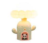 Adorable Panda LED Night Light With Soft Warm Glow, USB-Powered Decorative Table Lamp For Bedside Kids Room Home (Green)