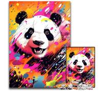 Adorable Panda Pop Art 1000 Piece Jigsaw Puzzle Puzzles for Adults Brain Challenge Game for TeenagersFamily Interaction 1000 PCS(75x50cm)