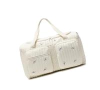 Adorable Pattern Quilted Mom Bag Lightweight Polyester Shoulder Waterproof Lining Spacious for Daily Use Travel Nappy Storage