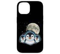 Adorable Penguin Family Moon Night Cute Baby Penguins Case for iPhone 14