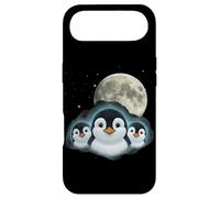 Adorable Penguin Family Moon Night Cute Baby Penguins Case for iPhone Air