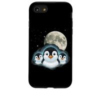 Adorable Penguin Family Moon Night Cute Baby Penguins Case for iPhone SE (2020) / 7/8