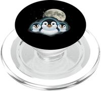 Adorable Penguin Family Moon Night Cute Baby Penguins PopSockets PopGrip for MagSafe