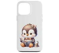 Adorable Penguin Reading a Book Case for iPhone 13 Pro Max
