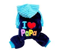 Adorable Pet Clothes Collection, I Love Mama/Papa Printed Dog T-Shirts, Snowman Bunny Costume Outfits, Soft Breathable Cotton Apparel for Small Dogs, Seasonal Holiday Party Wear