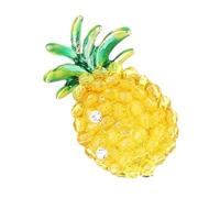 Adorable Pineapple Design Brooch Featuring Shining Stones for Adding Charm to Outfits Light Comfortable Multi Use the Torrid Zone Brooch