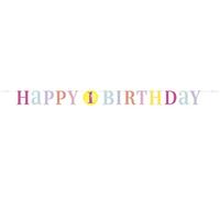 Adorable Pink Dots 1st Birthday Letter Banner (182cm) - Perfect for Your Little One's Big Day - 1 Pc