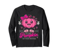 Adorable Pink Pumpkin - Cutest in The Patch Design Long Sleeve T-Shirt