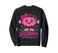 Adorable Pink Pumpkin - Cutest in the Patch Design Sweatshirt