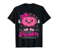 Adorable Pink Pumpkin - Cutest in The Patch Design T-Shirt