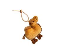 Adorable Plush Camels Keychain Desert Culture Theme Bag Charm Soft Fabric Texture Suitable for Kids Friend Present Keychain with Soft Filling