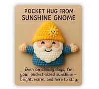 Adorable Pocket Hug Gnome,Emotional Support Crochet Mini Gnomes,Mini Cute Stress Relief Companion Doll, Encouragement Gifts For Family And Friends (yellow)