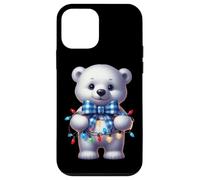 Adorable Polar Bear With Festive Lights Case for iPhone 12 mini